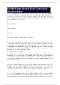 CAPM Exam Study 2026 Questions and Answers