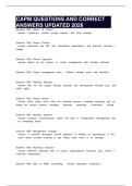 CAPM QUESTIONS AND CORRECT ANSWERS UPDATED 2026