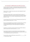 HSC 110 Final Exam &vert; UPDATED Questions with 100&percnt; Correct Answers