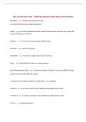 HSC 110 Unit One Exam &vert; UPDATED Questions with 100&percnt; Correct Answers