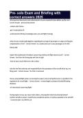 Pre- solo Exam and Briefing with correct answers 2025