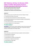 DCF Child Care 40-Hour Certification 2026 &ndash; Infant & Toddler Appropriate Practices &lpar;Florida&rpar; Questions with Verified Answers