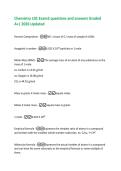 Chemistry 101 Exam2 questions and answers Graded  A&plus;&vert; 2026 Updated 