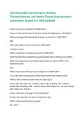 Chemistry 1021 Key Concepts in Kinetics&comma;  Thermochemistry&comma; and Atomic Theory Exam questions  and answers Graded A&plus;&vert; 2026 Updated  What is the primary textbook for CHEM 1021&quest;  Petrucci's General Chemistry&colon; Principles and Modern Applications&comma; 12th Editio