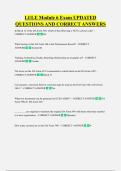 LI&sol;LE Module 6 Exam UPDATED  QUESTIONS AND CORRECT ANSWERS