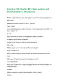 Chemistry 1041&colon; Chapters 12-13 Exam questions and  answers Graded A&plus;&vert; 2026 Updated  What is an endothermic process that happens between the solid and gas phases&quest;  Sublimation  What phase&lpar;s&rpar; exists at point F on the PT diagram&quest;  Liquid and gas  How much to