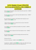 Li&sol;LE Module 5 Exam UPDATED  ACTUAL QUESTIONS AND CORRECT  ANSWERS