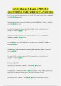 Li&sol;LE Module 5 Exam UPDATED  QUESTIONS AND CORRECT ANSWERS