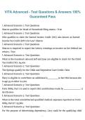 Package deal for VITA Advanced Test Exam &ndash; 2026&sol;2027 &vert; Updated questions with verified solutions &lpar;A&plus; graded&rpar;