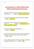 Instrumentation LVL 1 NCCER VERSION 4 2026  UPDATE Verified Questions And Answers