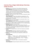 University of Texas&comma; Arlington NURS 5334&sol; NURS5334&colon; Quiz 1 &lpar;Pharm bone&comma;urology&comma; eye and ears&rpar; Answered Latest 2026&sol;2027&period;