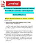 Solution Manual for Fundamentals of Financial Accounting&comma; 6th Canadian Edition by Phillips &vert; Complete Solutions for All Chapters &lpar;1-13&rpar;