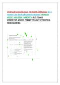 Viral Gastroenteritis in an 18-Month-Old Female&colon; An I Human Case Study of Samantha Graves&sol; I HUMAN  WEEK 7 NUR 2026 18 MONTH OLD FEMALE  SAMANTHA GRAVES PRESENTING WITH VOMITING  AND DIARRHEA 
