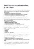 RN VATI Comprehensive Predictor Form A&comma; B&comma; & C&comma; Exam REVISED AND UPDATED FOR 2026&sol;2027 ACTUAL EXAM COMPLETE QUESTIONS AND CORRECT DETAILED ANSWERS &lpar;VERIFIED ANSWERS&rpar; &vert;ALREADY GRADED A&plus;&vert;&vert;BRAND NEW&excl;&excl;