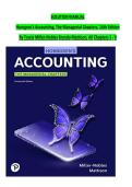 Solution manual for horngren s accounting the managerial chapters 14th edition by tracie miller