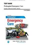 Test Bank - Prehospital Emergency Care 11th Edition &lpar;Mistovich&comma; 2018&rpar;&comma; Chapter 1-46&vert; All Chapters