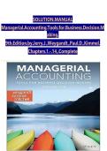 Solution Manual for Managerial Accounting 8th Edition by Wild&comma; Shaw & Chiappetta &vert; Complete Verified Chapters 1-13 &vert; Instant Download