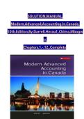 Solution Manual for Modern Advanced Accounting in Canada 10th Edition Herauf&comma; Mbagwu &vert; Complete Chapters 1-12