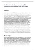 Samenvatting -  Politieke geschiedenis van Belgi&euml;