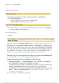 Samenvatting -  Welzijn en Criminologie