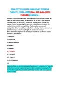 2026 BCIT NSER 7110 EMERGENCY NURSING THEORY 1 FINAL EXAM &vert;REAL 250 Qs&As&vert;100&percnt; VERIFIED&vert;GRADED A&plus;