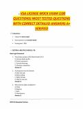 VSA License Mock Exam &ndash; Vehicle Sales Authority Certification &ndash; 100 Most Tested Questions with Detailed Verified Answers