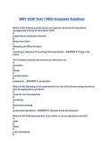 MGT 4330 Test 1 With Complete Solutions