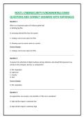 NOCTI&colon; CYBERSECURITY FUNDAMENTALS EXAM QUESTIONS AND CORRECT ANSWERS WITH RATIONALES