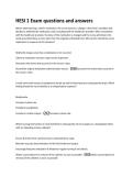 HESI 1 Exam questions and answers 