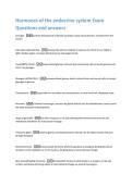 Hormones of the endocrine system Exam  Questions and answers 