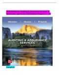 Test Bank for Auditing & Assurance Services&colon; A Systematic Approach&comma; 12th Edition by William F&period; Messier Jr&period;&comma; Steven M&period; Glover & Douglas F&period; Prawitt &vert; Chapters 1-21 &vert; Questions & Answers &vert; Audit Planning&comma; Risk Assessment&comma; Internal Control&comma; Sampling&comma; Evidence