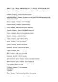 ANAT100 FINAL VERIFIED ACCURATE STUDY GUIDE