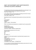 ANAT 100 SCAVENGER HUNT QUESTIONS WITH VERIFIED ACCURATE ANSWERS