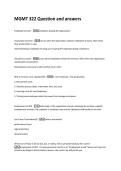 MGMT 322 Question and answers 