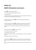 MGMT 365 Question and answers 