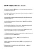 MGMT 4306 Question and answers 