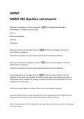 MGMT 445 Question and answers 