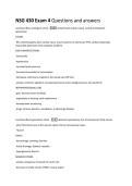 NSG 430 Exam 4 Questions and answers 
