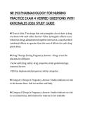 NR 293 PHARMACOLOGY FOR NURSING PRACTICE EXAM 4 VERIFIED QUESTIONS WITH RATIONALES 2026 STUDY GUIDE