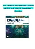 SOLUTION MANUAL Financial Accounting&comma;13th Edition by William Thomas and Wendy M&period;Tietz Chapters 1 - 12&comma; Complete