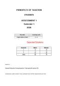 TAX2601 ASSESSMENT 1 SEM 1 OF 2026 XPECTED ANSWERS&lpar;DUE 8 April 2026 at 10am &rpar;