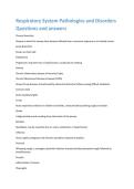 Respiratory System Pathologies and Disorders  Questions and answers  Chronic Bronchitis  Disease in which the airways have become inflamed due to recurrent exposure to an inhaled irritant&period;  Acute Bronchitis  Known as chest cold&period;  Emphysema  Progressive&comma; l