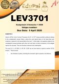 LEV3701 Assignment 2 &lpar;COMPLETE ANSWERS&rpar; Semester 1 2026 - DUE 9 April 2026