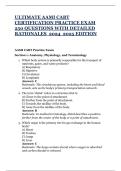 ULTIMATE AAMI CABT CERTIFICATION PRACTICE EXAM   250 QUESTIONS WITH DETAILED RATIONALES  2024  2025 EDITION