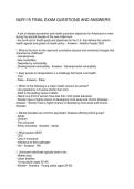 NUR115 FINAL EXAM QUESTIONS AND ANSWERS