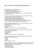 NUR 115 EXAM 1 QUESTIONS AND ANSWERS