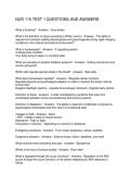 NUR 115 TEST 1 QUESTIONS AND ANSWERS