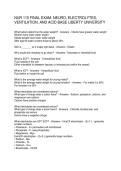NUR 115 FINAL EXAM NEURO&comma; ELECTROLYTES&comma; VENTILATION&comma; AND ACID BASE LIBERTY UNIVERSITY
