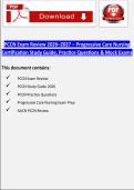 PCCN Exam Review 2026&ndash;2027&colon; Progressive Care Nursing Certification Study Guide&comma; Practice Questions & Mock Exams &lpar;High-Yield AACN Prep Resource&rpar;