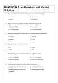 HVAC FC 04 Exam Questions with Verified Solutions
